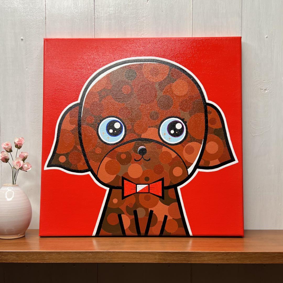 「bitter」｜絵画 原画 動物画 犬の絵 イラスト ドローイング