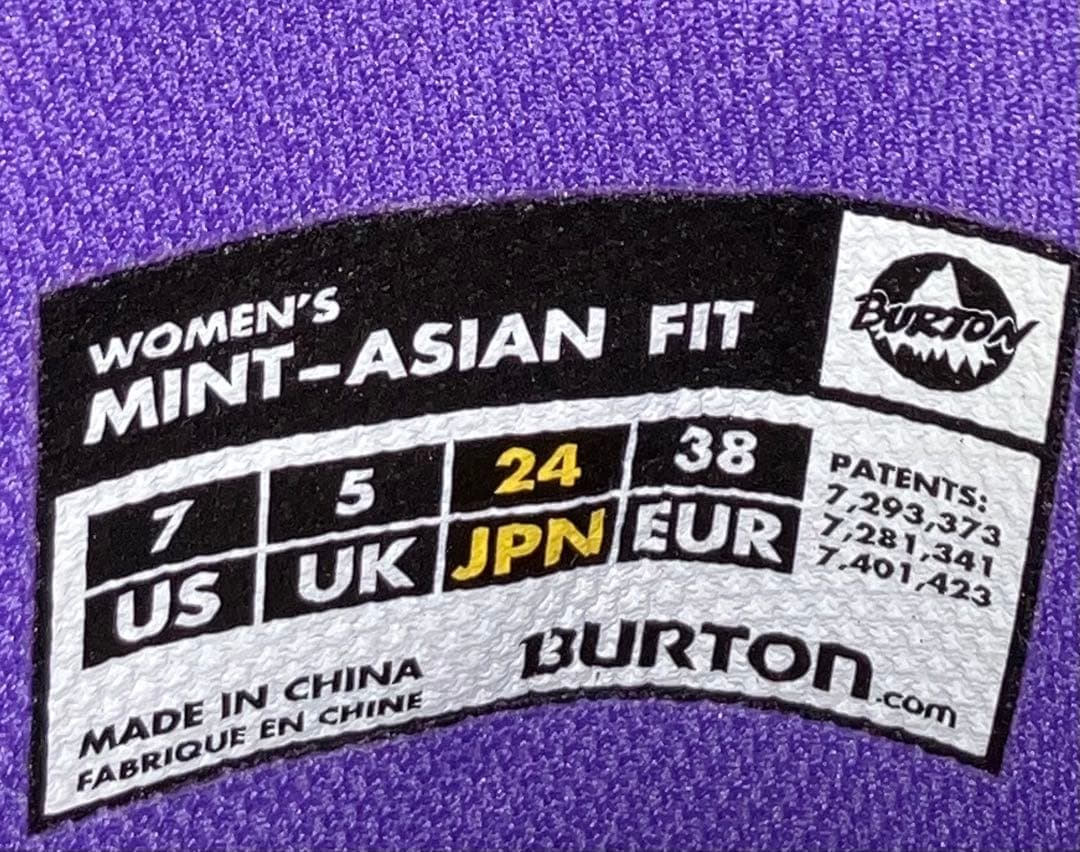 BURTON レディースMINT-ASIAN FITスノーボードシューズ24cm