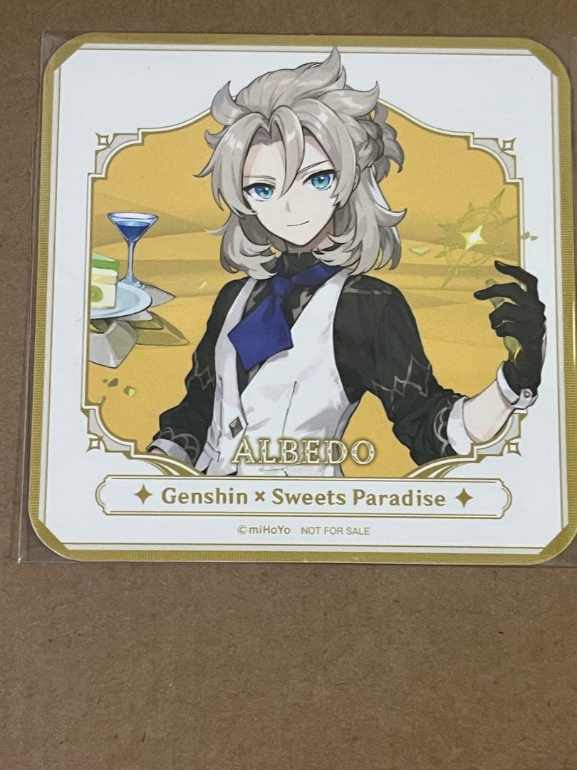 原神　スイパラコラボ【アルベド】アクスタ&コースター&缶バッジ等6種セット