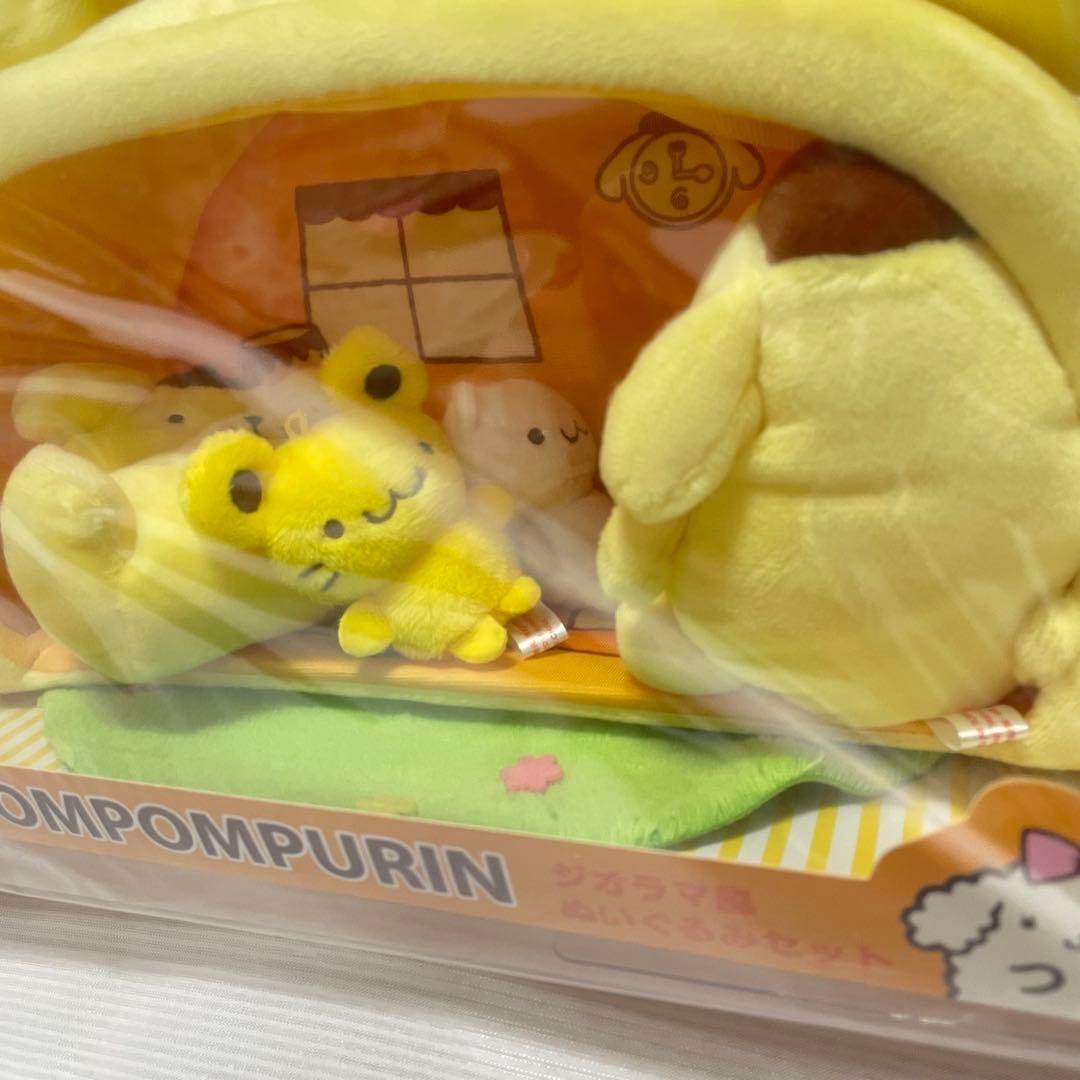 ポムポムプリン ジオラマ風ぬいぐるみセット