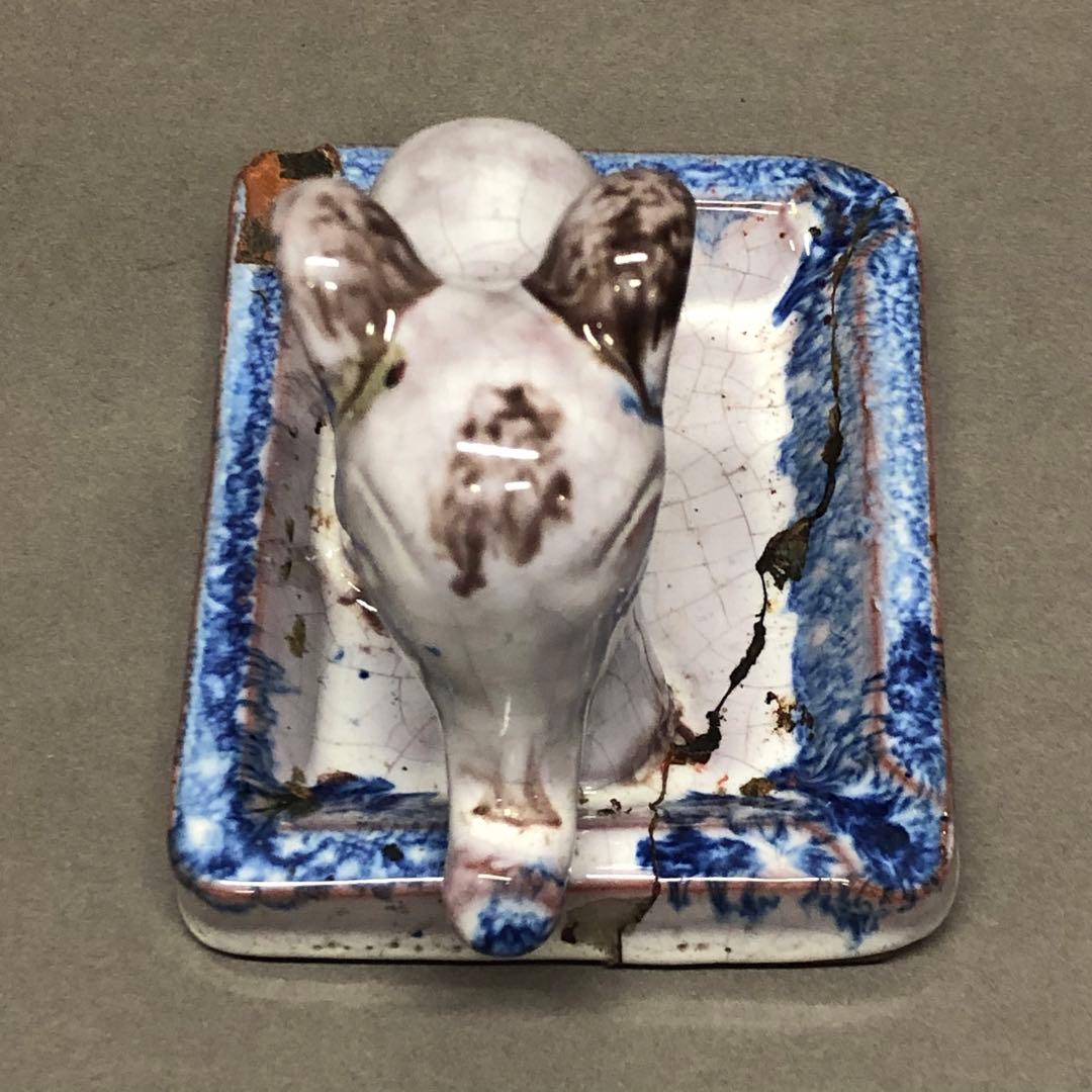 アンティーク　骨董　陶器の象