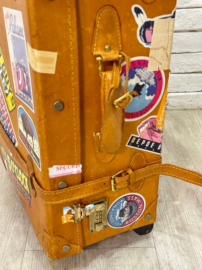 【東京都23区配送無料】スーツケース　旅行　トラベル　キャリーケース　ビンテージ