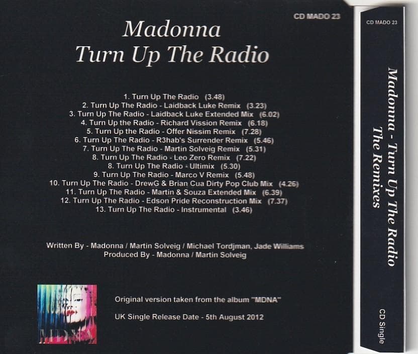 MADONNA　Turn Up The Radio REMIXES　貴重 CD