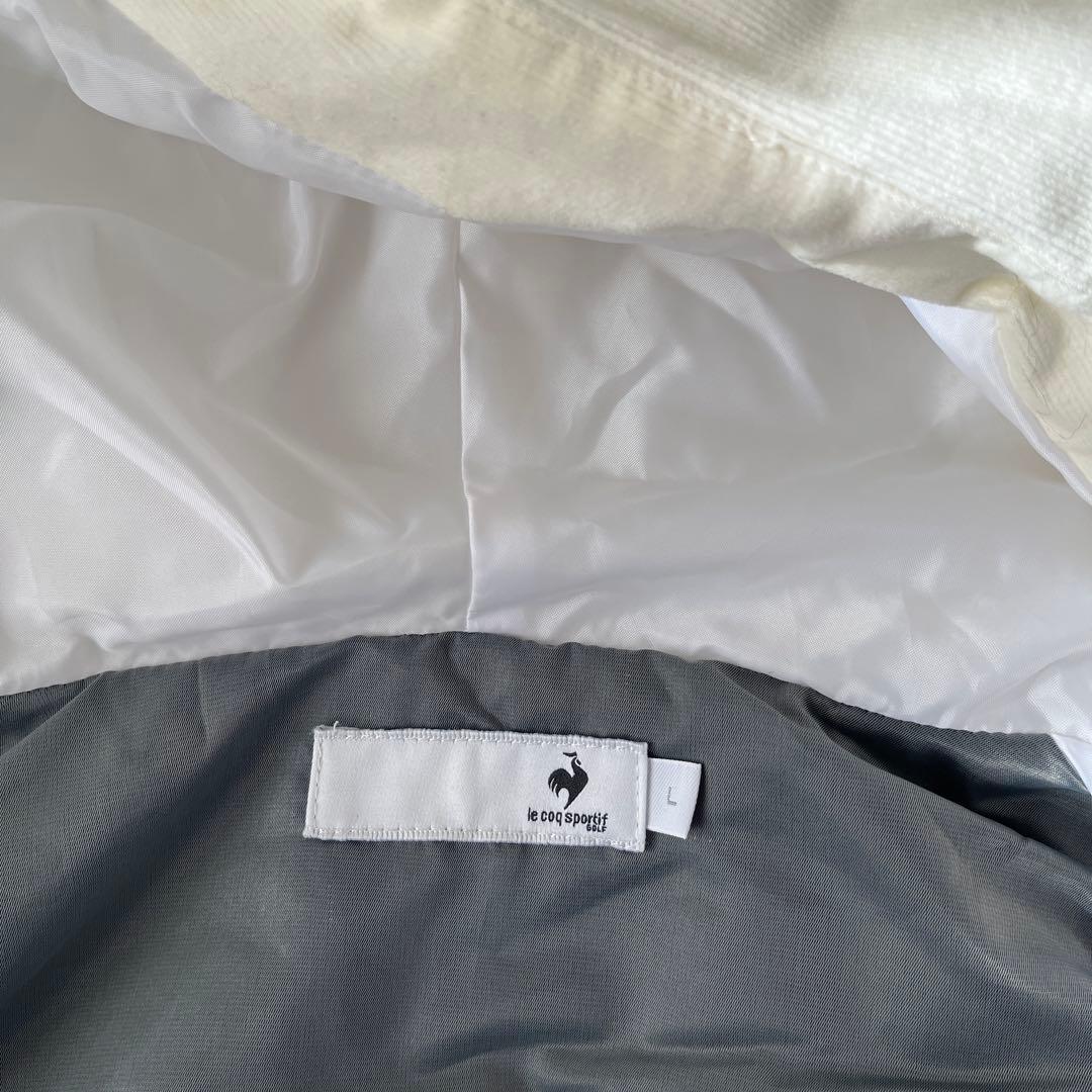 LE COQ SPORTIF フード付きベスト ホワイト