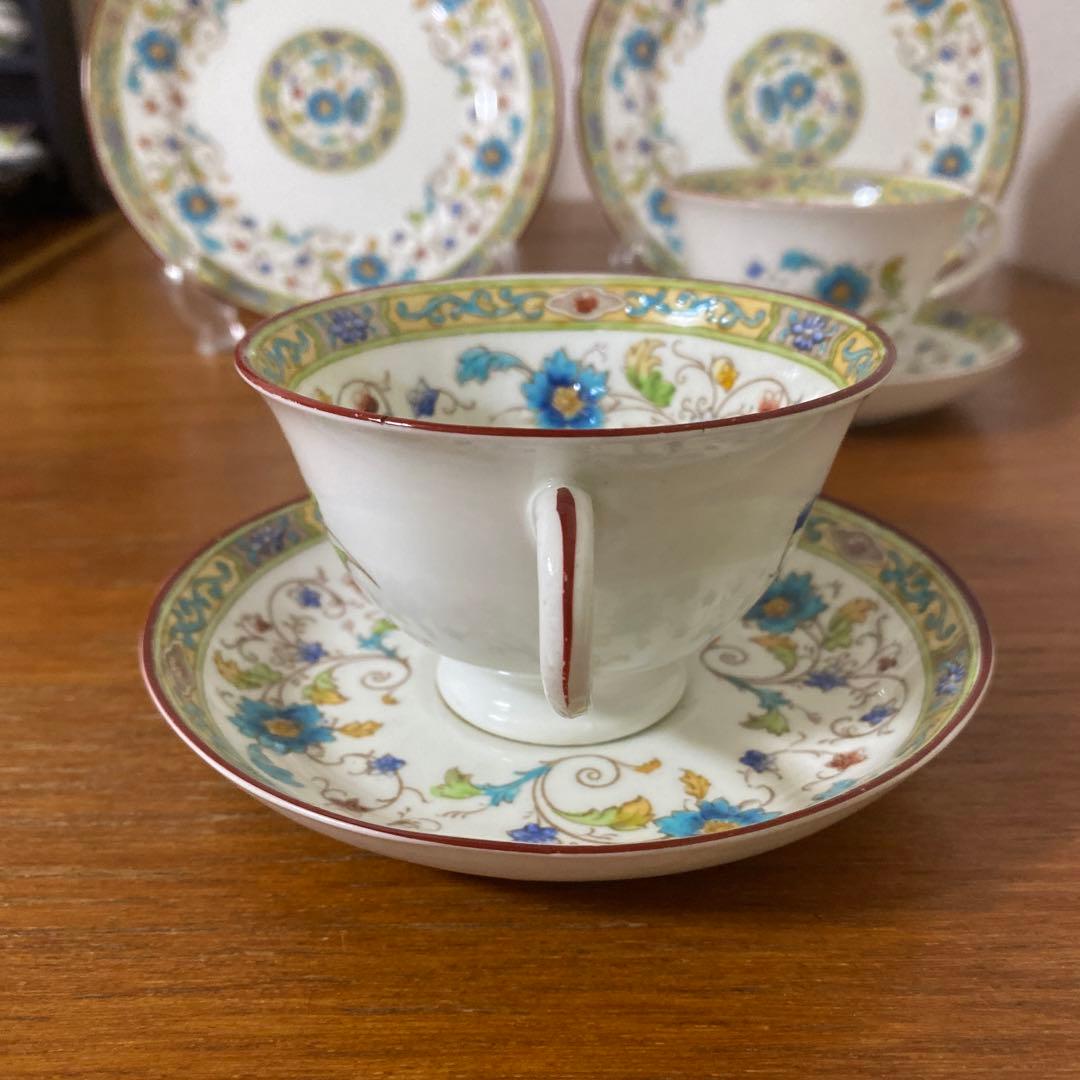 英国　ロイヤルチェルシー　テニスン　カップソーサー　シノワズリ