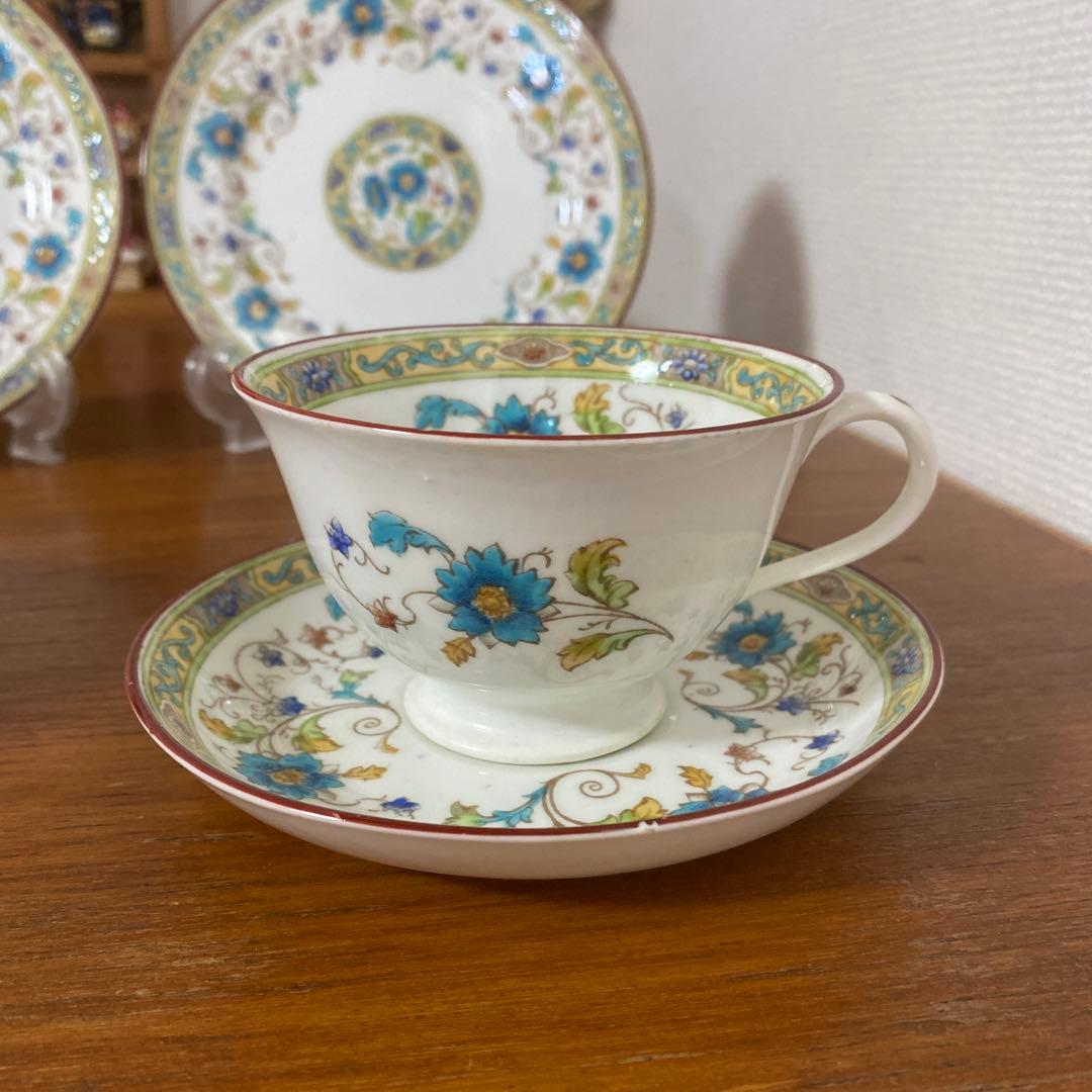 英国　ロイヤルチェルシー　テニスン　カップソーサー　シノワズリ