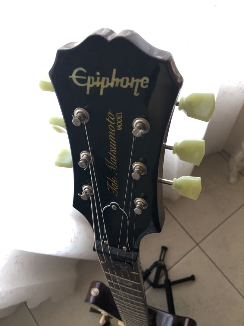 【美品】　Epiphone エピフォン tak DC Gold TOP