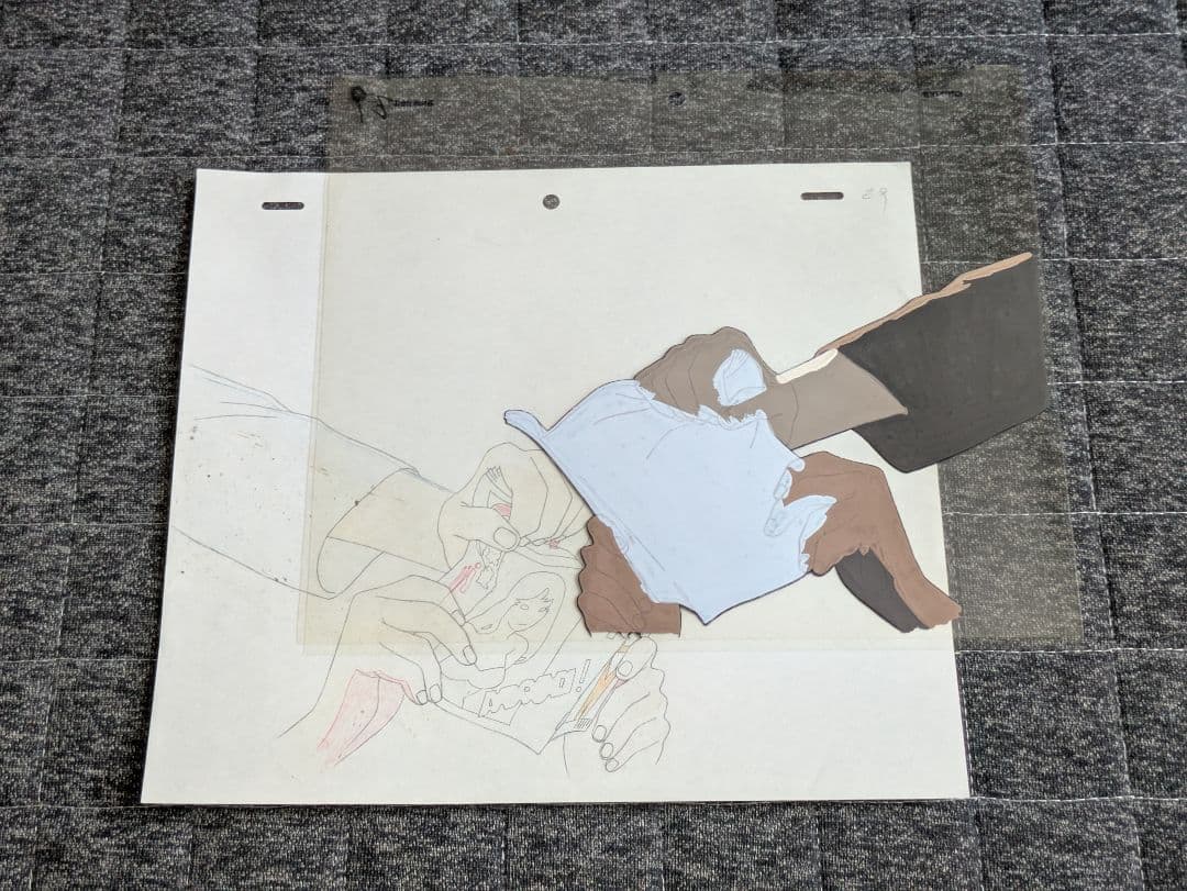 今敏「パーフェクトブルー」 本物のセル画、背景入りカット袋 マッドハウス