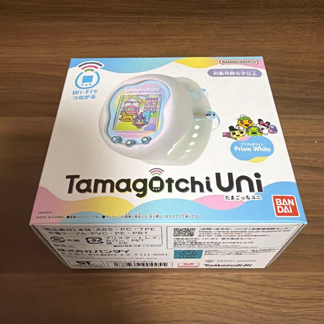 【新品・未開封】たまごっちユニ プリズムホワイト Tamagotchi Uni