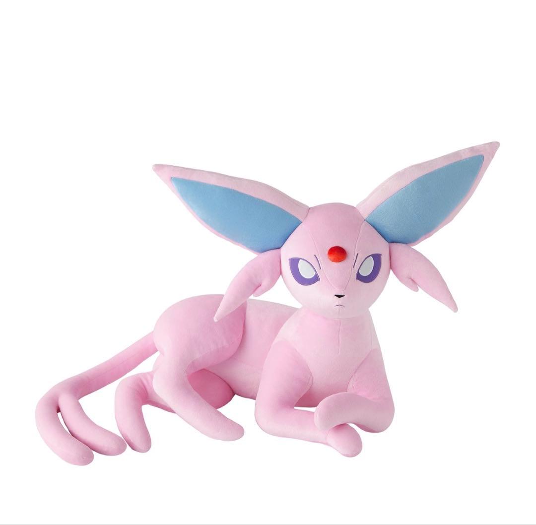 新品　等身大　エーフィ 寝そべり　ぬいぐるみ Espeon ポケモン