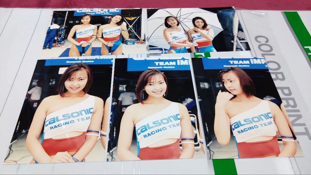 レースクイーン　写真　Lサイズ　40枚　CALSONIC　林タカエ　吉川ひとみ