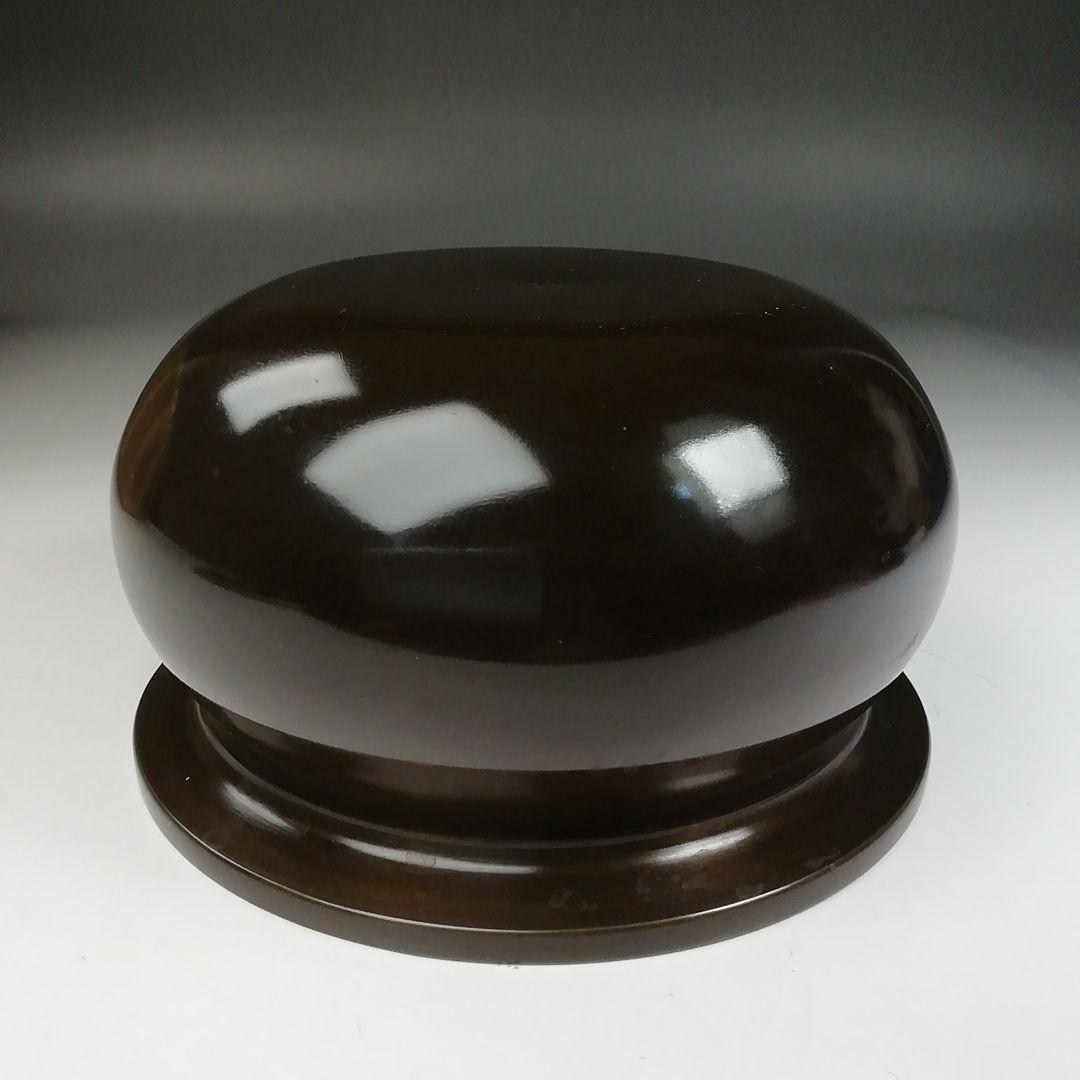 Ｗ３７　建水　『唐銅　不審庵伝来』『唐銅風炉師　黒瀬宗康』　共箱　茶道具