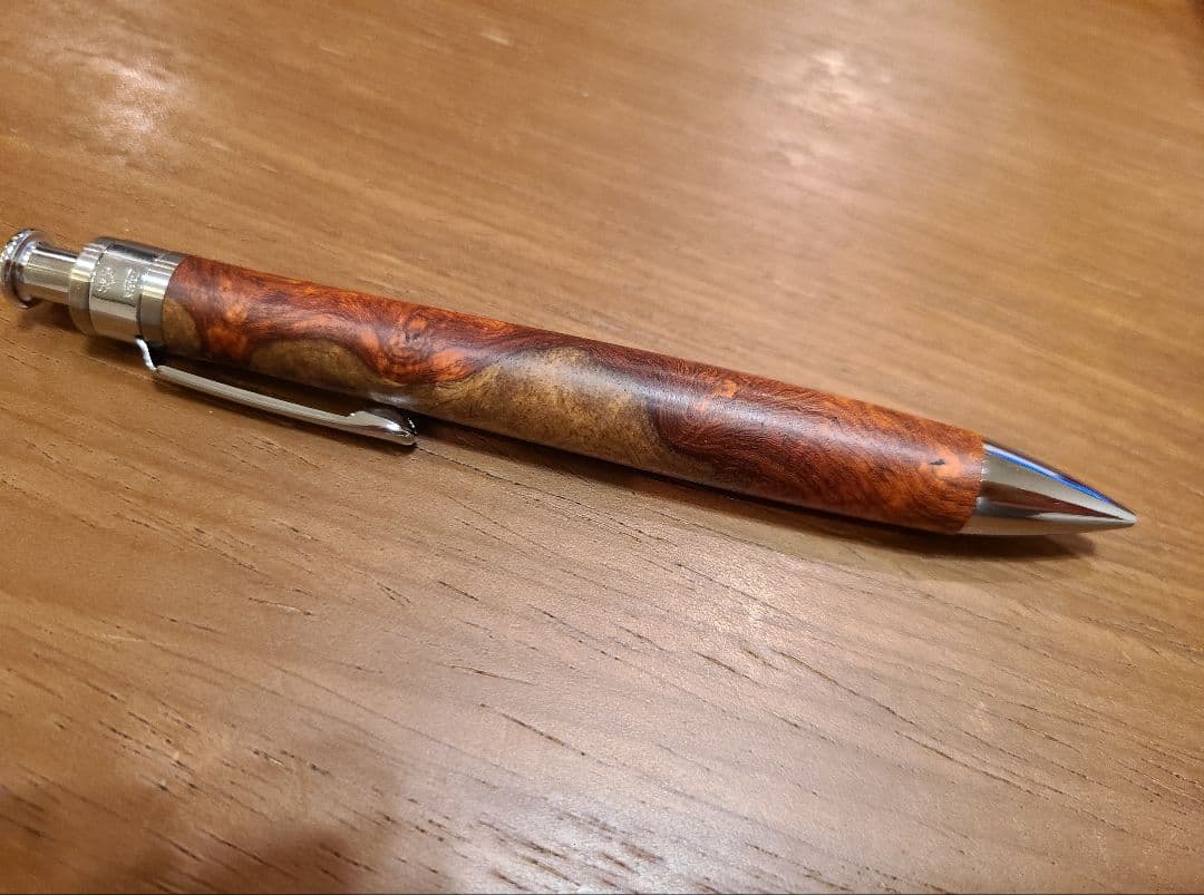 工房楔　花梨紅白　ペンシルコルタ　シャーペン　0.5