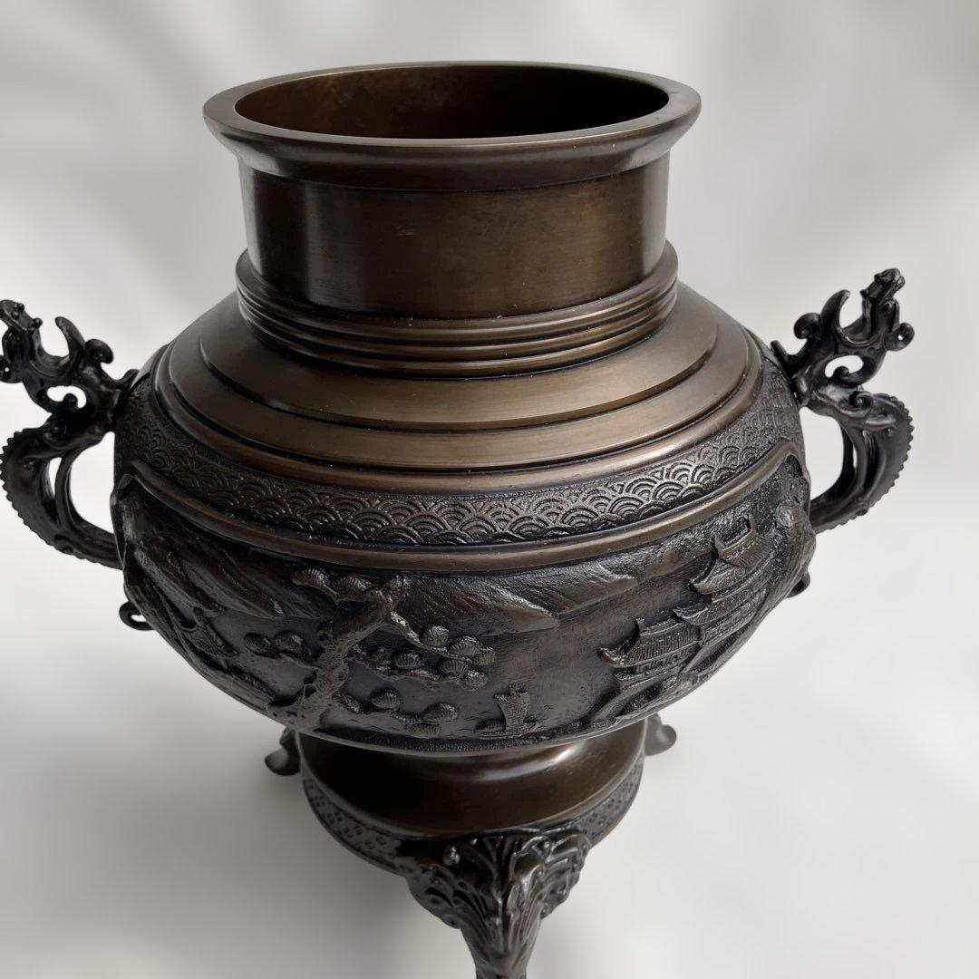 (432)珍しいレトロな金属製花生け道具のウスバタ、