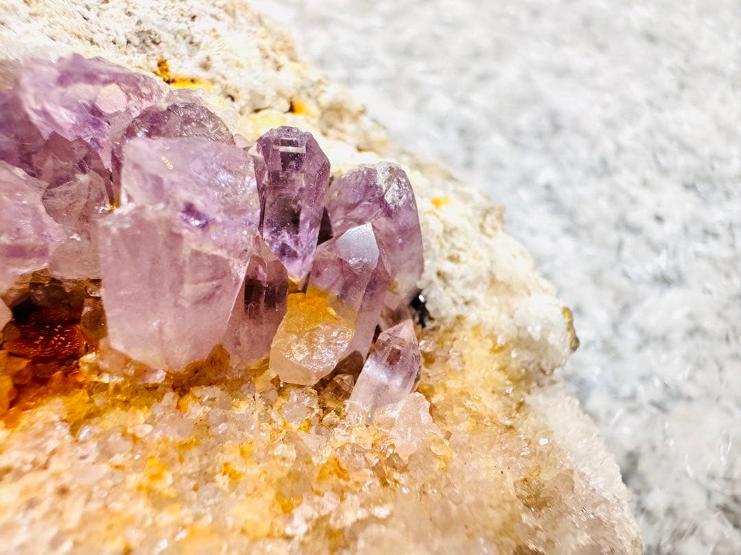 雨塚山 アメジスト クラスター 紫水晶 美麗 希少