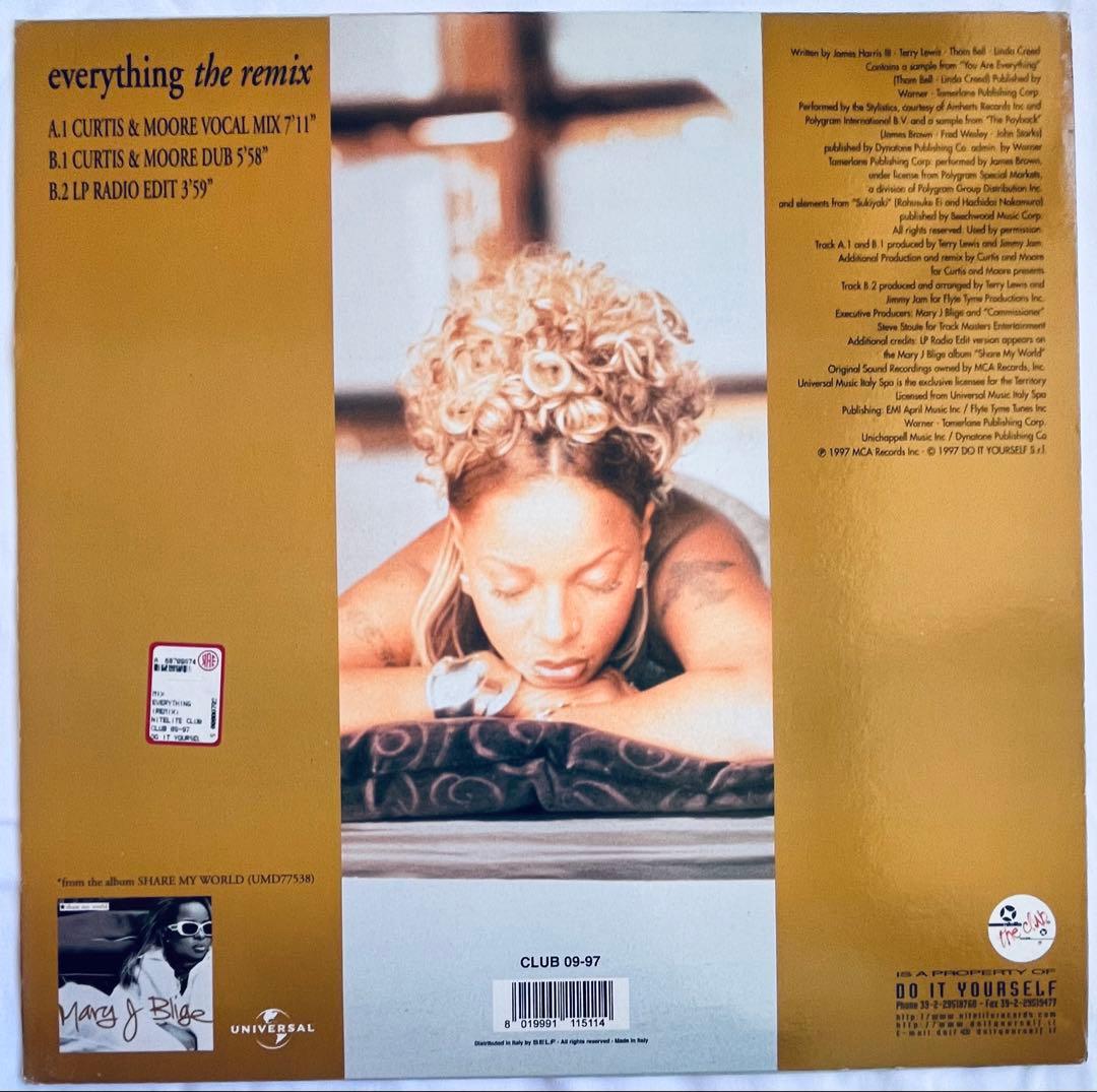 レア盤　MARY J . BLIGE everything the remix