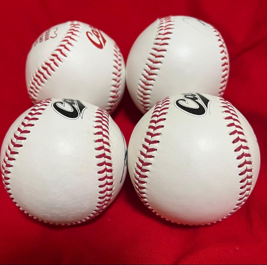 広島東洋カープ　羽月隆太郎　直筆サインボール　４球セット