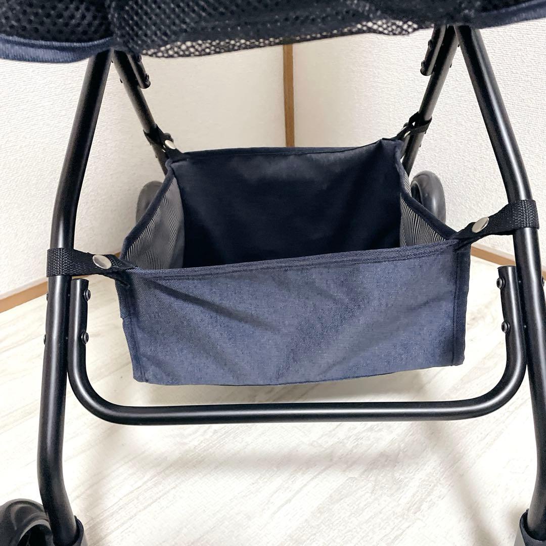 新品 タグ付き GEX わんわんカート スーパーライト 犬用カート デニム柄