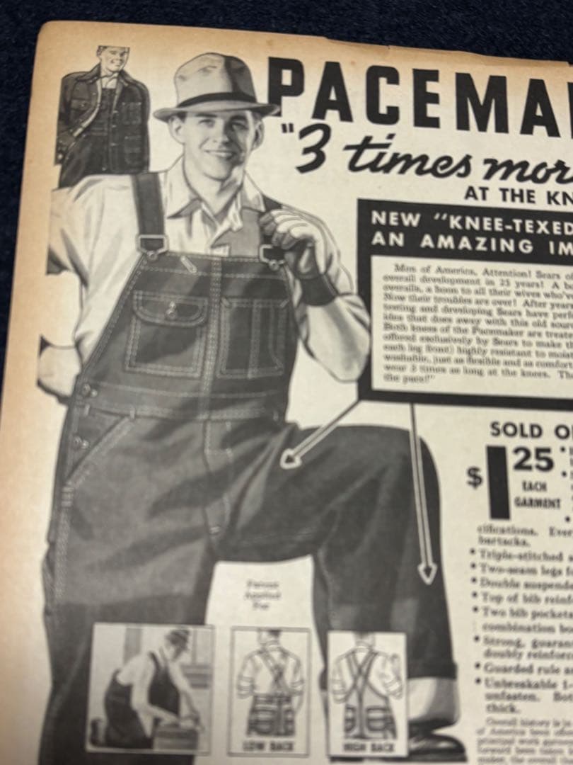 USA VINTAGE SEARS DRUM MAJOR 1937年 本物広告