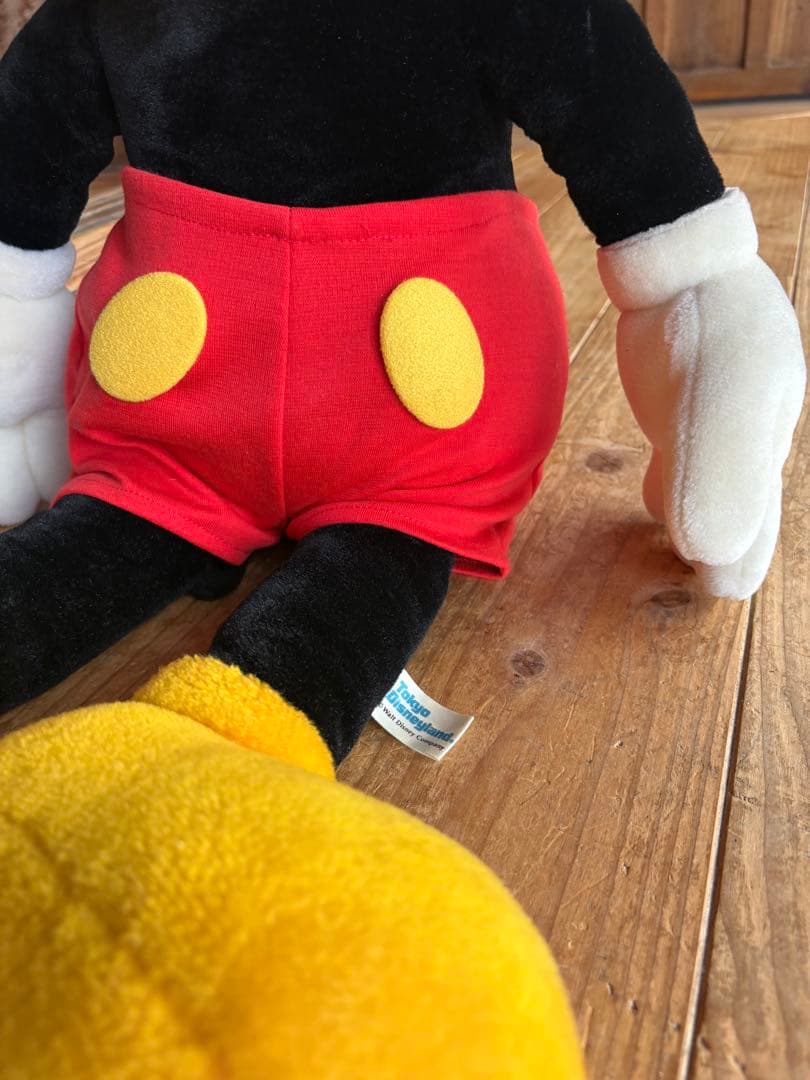 tokyo disney land 公式　ミッキーマウス　ぬいぐるみ　日本製