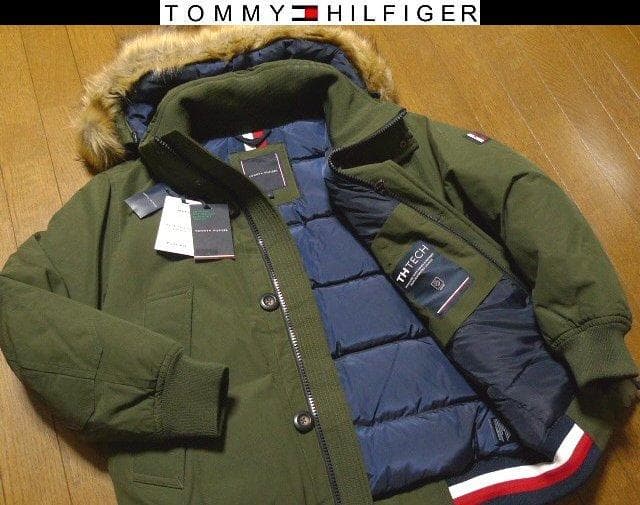 XL日本サイズ位トミーヒルフィガーUSA限定極暖3WAY本物羽毛ダウンジャケット