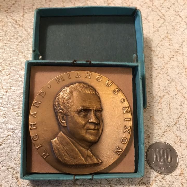 USAヴィンテージ60’s ニクソン大統領 箱付きブロンズ記念メダル アメリカ