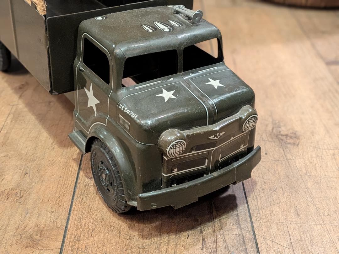 超希少☆1950s／MARX TOYS社／U.S ARMY／トラック／オブジェ