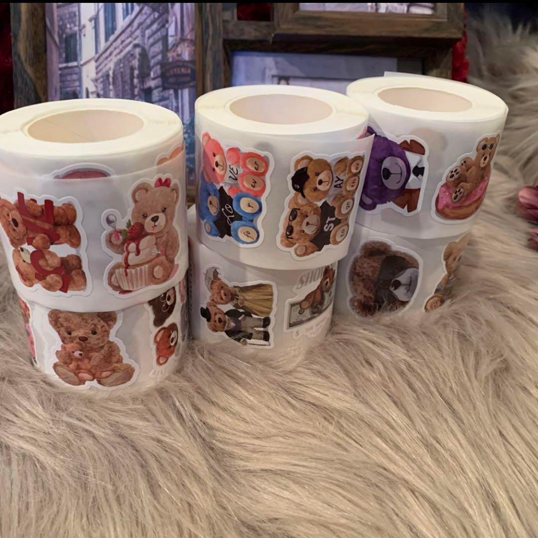 25日削除早い者勝ち▶︎cielさま、neneさまくまちゃんロールシール巻き売り