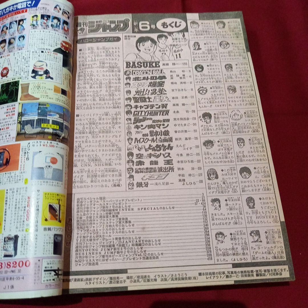 【当時物美品】週刊 少年 ジャンプ 1987年6号 漫画 アニメ