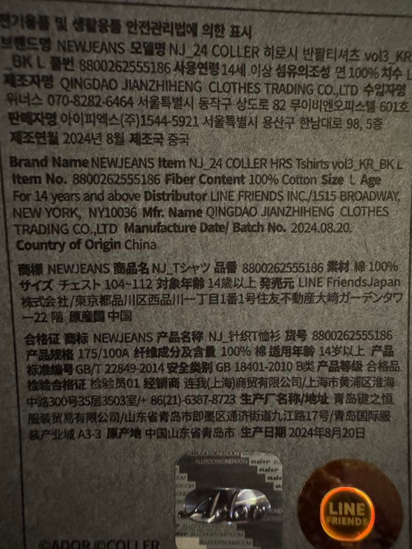 HIROSHI FUJIWARA+NEWJEANS Tシャツ Lサイズ ブラック