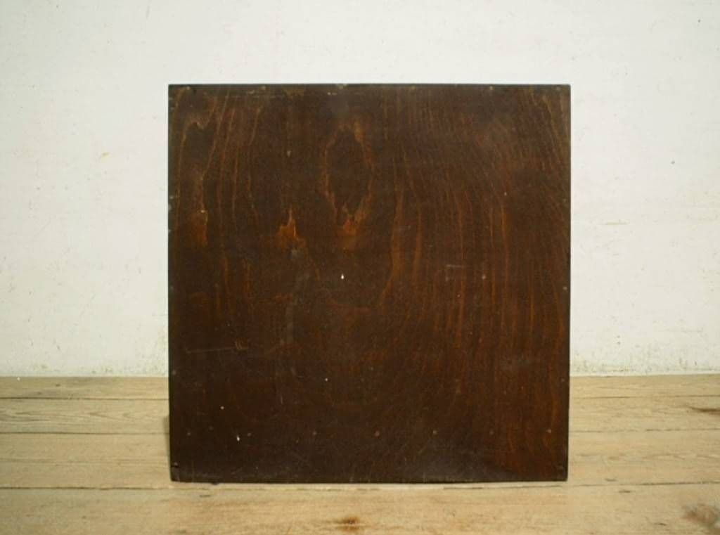 1057 ヴィンテージ　ネームプレート取手の小引き出し　収納棚　チェスト レトロ