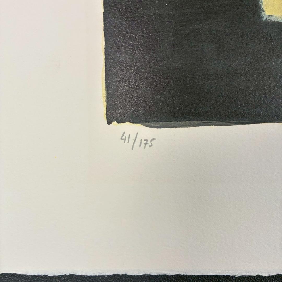 ベルナール・カトラン「レモン籠のある小さい静物」リトグラフ 直筆サイン入 額装