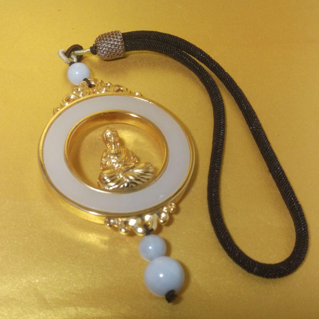 金嵌玉釈迦如来壁掛お守り(整理番号:W104)