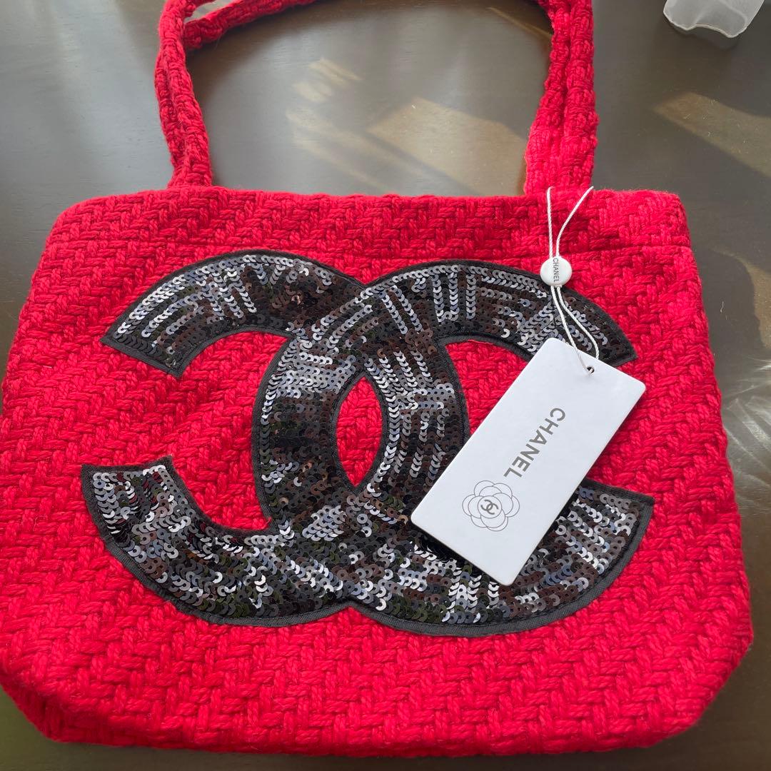 ⚠︎専用⚠︎くまのプーさん様⚠︎CHANEL ノベルティトートビッグココマーク レッド