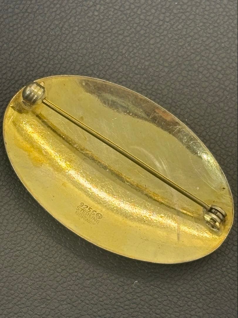 ヴィンテージJ. Angell Jacobsen 船のブローチカフリンクスセット