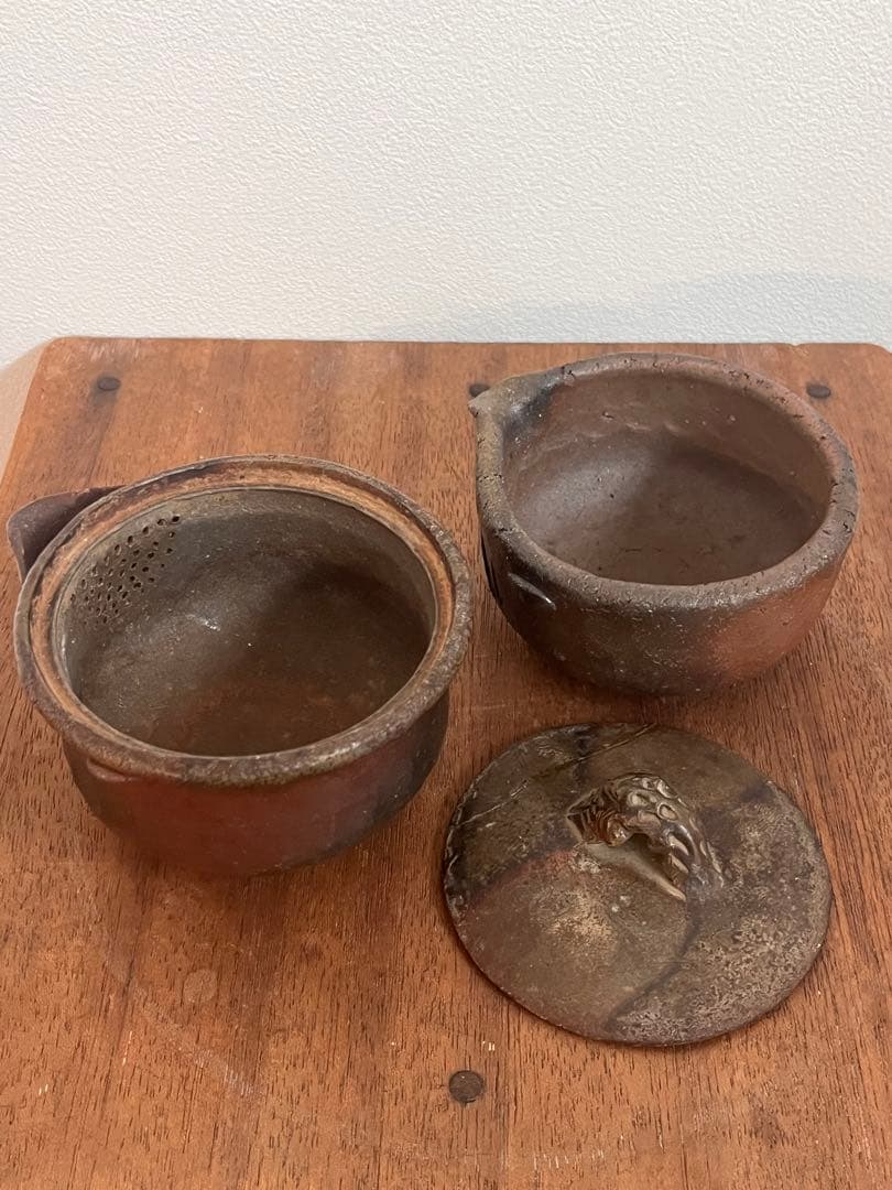 希少な古備前　宝瓶　湯冷し