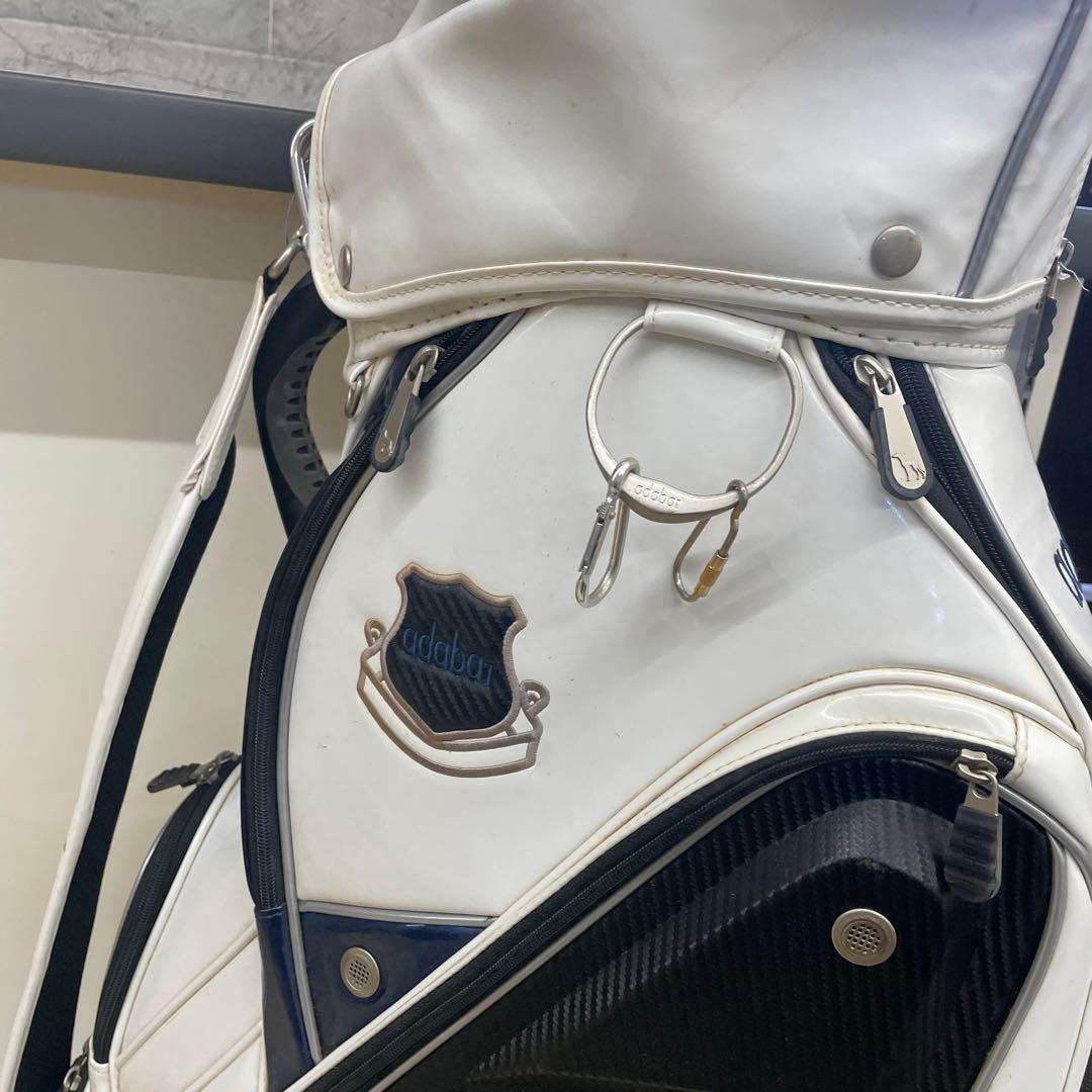 キャディバッグ　アダバット　3点式ショルダーベルト　高級　ゴルフバッグ