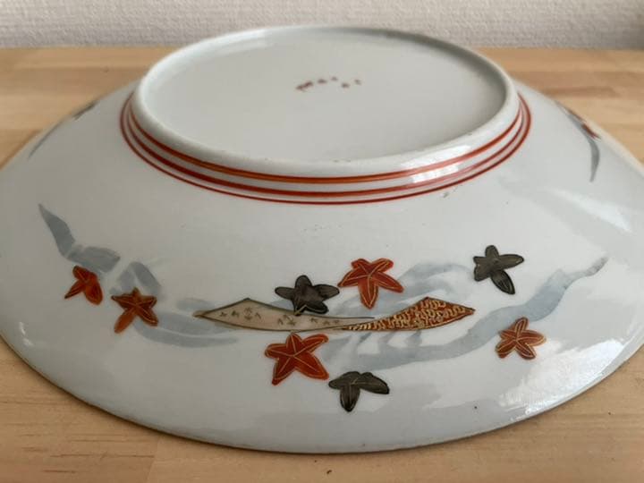 明治時代　九谷焼　打田製　飾り皿　 直径23.5cm 【箱なし】