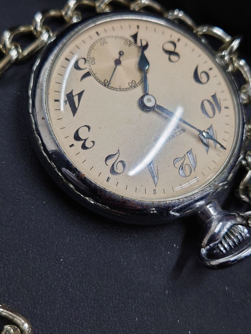 飯田記念賞 鉄道時計 SEIKOSHA 懐中時計 鉄道電化協會 昭和30年5月