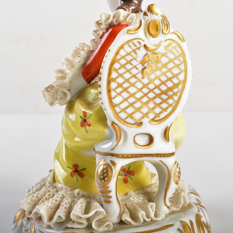 専用フォルクシュテットなど　フィギュリン陶人形レースドール　2点　C　R7068