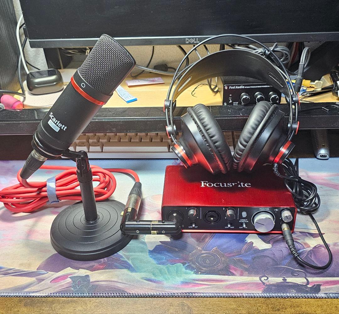 Scarlett 2i2 studio 録音セット