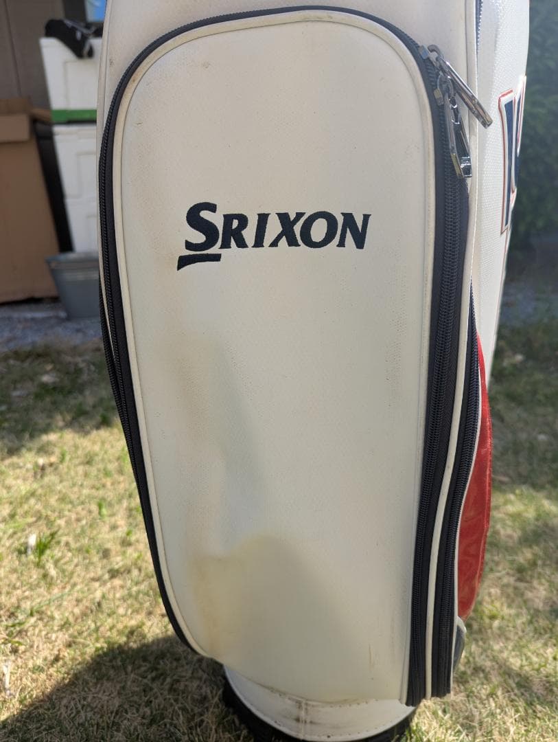 Srixon キャディバッグ ホワイト・レッド・ブルー