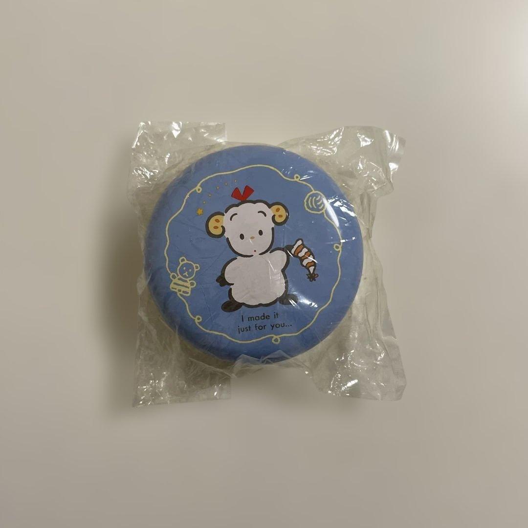 【匿名配送】未使用　未開封 サンリオ 丸缶 小物入れ 1990 文房具