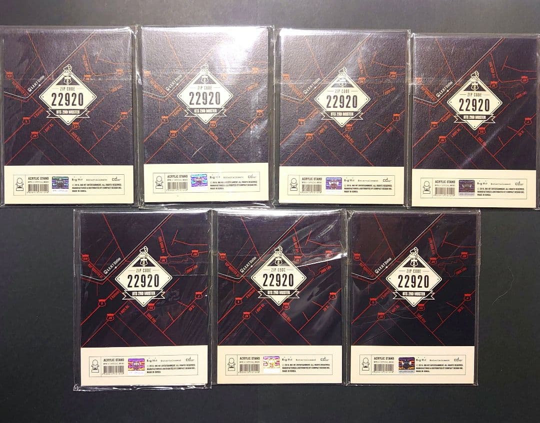 BTS 防弾少年団 2ND MUSTER 2292 アクリルスタンド 7人セット