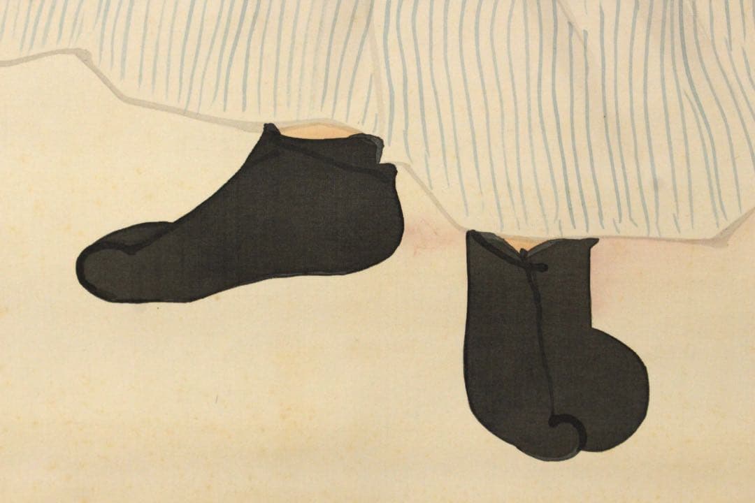 No5401 掛軸　公文菊仙　坂本龍馬像　画賛　絹本着色　合箱　肖像画　送料無料