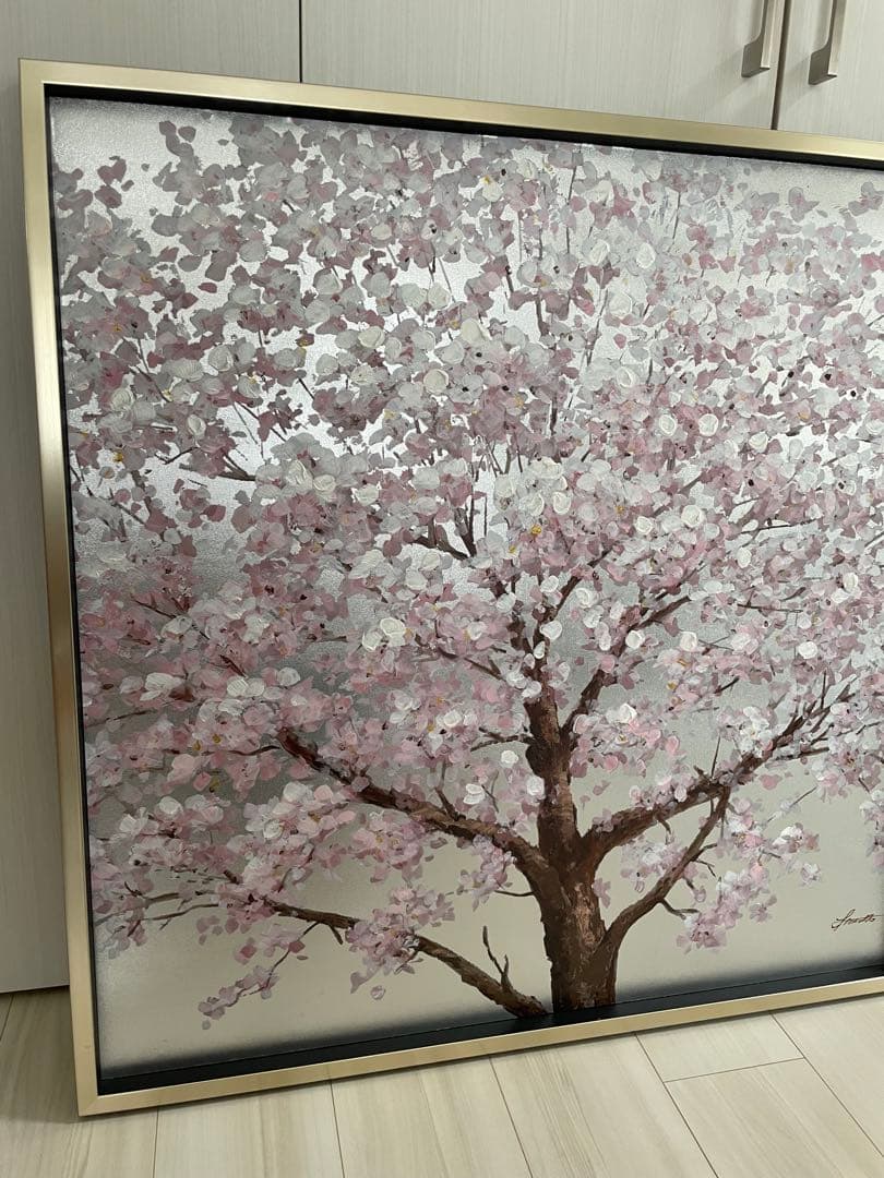 オイルペイントアート / シルバーサクラ (ユーパワー)