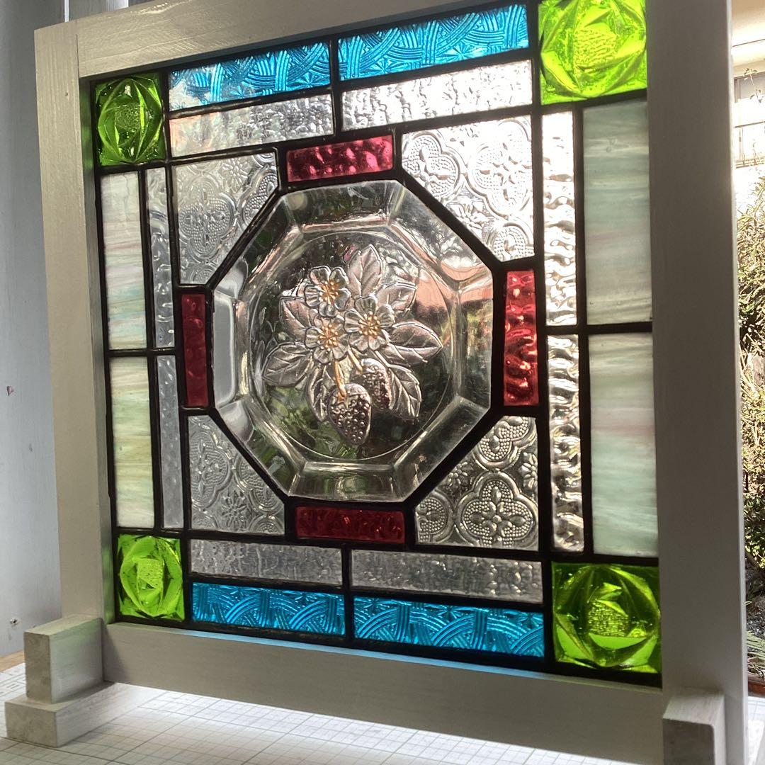 ステンドグラスパネル　ストロベリー(1419)