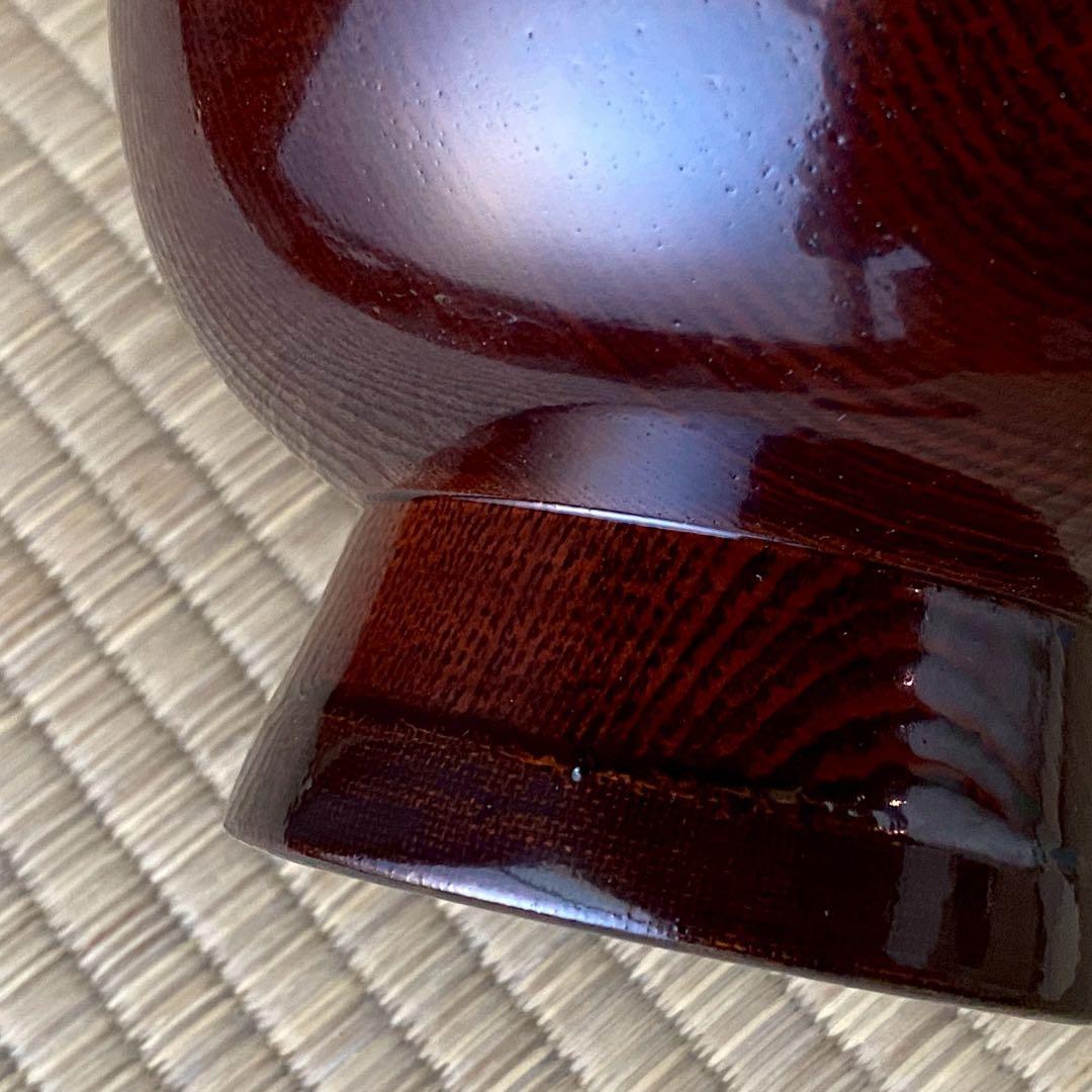 合鹿椀②未使用 輪島塗 けやき 木地呂 合鹿椀 布着せ 内黒