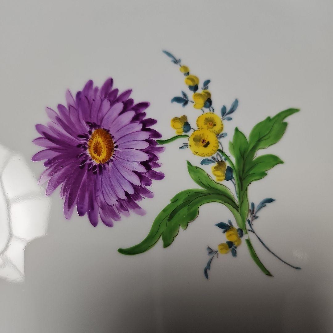 ②マイセン三角形の大皿 「お誂えケース」付き　２級