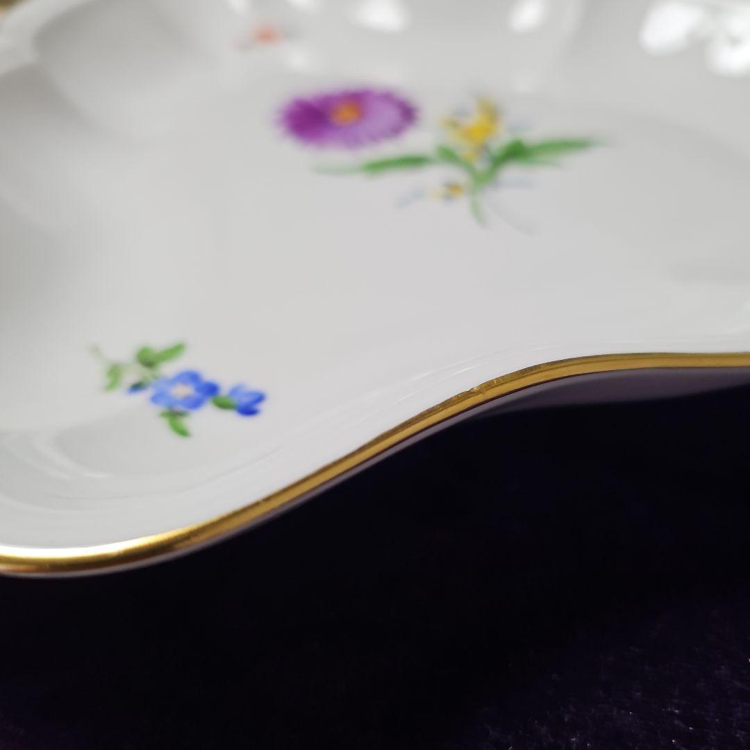 ②マイセン三角形の大皿 「お誂えケース」付き　２級